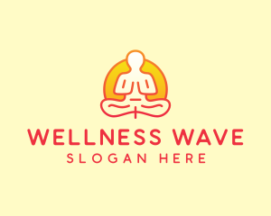 Yoga Meditation Wellness logo design