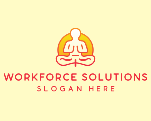 Yoga Meditation Wellness logo design