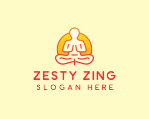 Yoga Meditation Wellness logo design