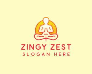 Yoga Meditation Wellness logo design