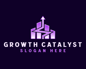 Arrow Finance Growth logo design