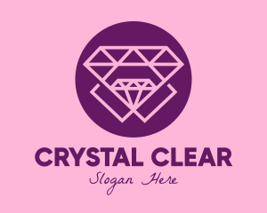 Premium Purple Diamonds logo design