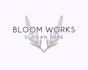 Lavender Blossom Aromatherapy logo design