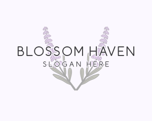 Lavender Blossom Aromatherapy logo design