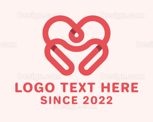 Red Matchmaking Heart Logo