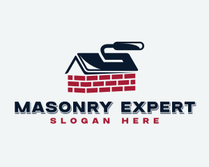 Masonry Trowel Bricklayer logo design