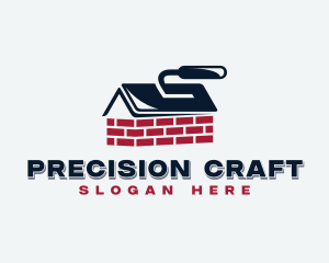 Masonry Trowel Bricklayer logo design