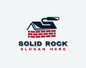 Masonry Trowel Bricklayer logo design