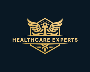 Caduceus Healthcare Doctor logo design