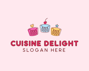 Bakery Pastry Cupcakes logo design