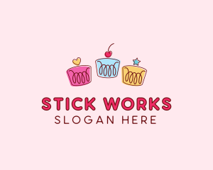 Bakery Pastry Cupcakes logo design