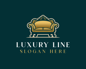 Luxury Interior Sofa logo design