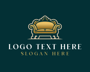 Interior - Luxury Interior Sofa logo design