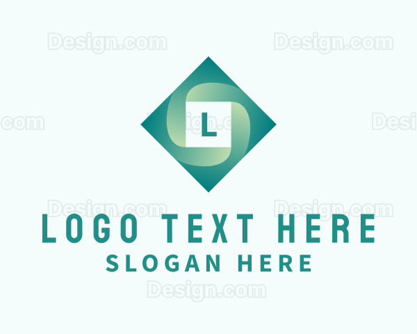 Gradient Spiral Diamond Business Logo