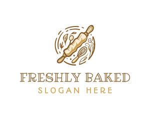 Rolling Pin Baking Tools logo design