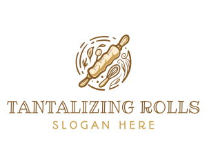 Rolling Pin Baking Tools logo design