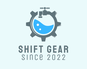 Water Plumber Gear logo design