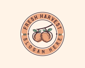 Peach  Fruit Produce logo