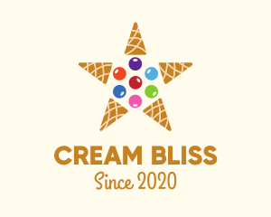 Ice Cream Star logo design