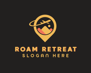 Airplane Travel Destination logo