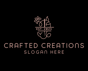 Needle Flower Tailoring logo design