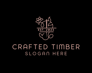 Needle Flower Tailoring logo design