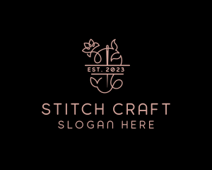 Needle Flower Tailoring logo design