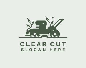 Lawn Mower Yard Cleaning logo design