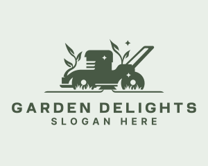 Lawn Mower Yard Cleaning logo design