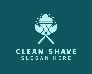 Mop & Bucket Cleaning logo design