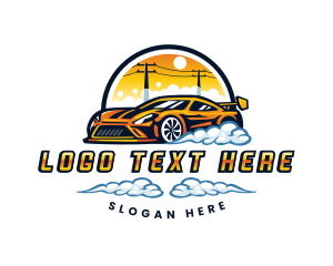 Automobile Car Wash  Detailing Logo