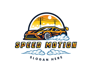 Automobile Car Wash  Detailing logo design