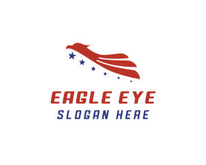 USA Patriotic Eagle logo design