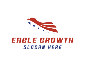 USA Patriotic Eagle logo design