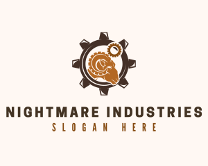 Industrial Cog Ram logo design