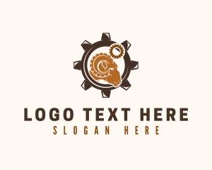 Industry - Industrial Cog Ram logo design