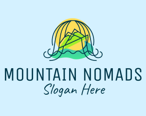 Ocean Mountain Travel logo design