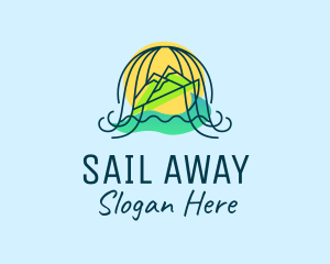 Ocean Mountain Travel logo design