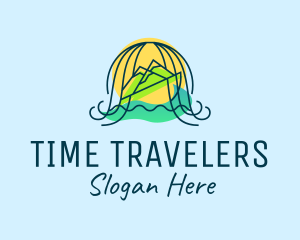 Ocean Mountain Travel logo design