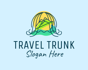 Ocean Mountain Travel logo design