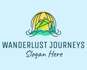 Ocean Mountain Travel logo design