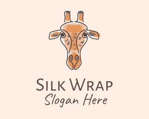 Giraffe Head Safari logo design