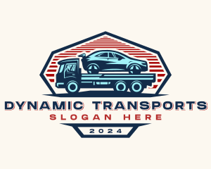 Car Transportation Hauler logo design