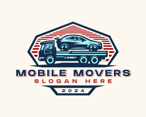 Car Transportation Hauler logo design