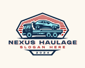 Car Transportation Hauler logo design