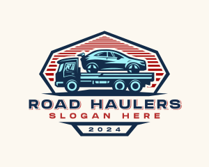 Car Transportation Hauler logo design