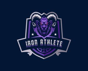 Ram Basketball Team logo design