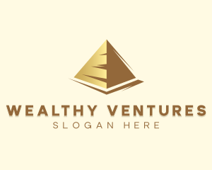 Premium Investment Pyramid logo design