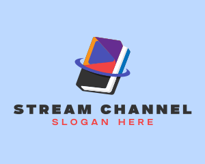 Video Streaming Book logo design