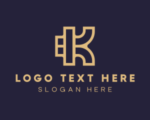 Digital Agency Letter K logo